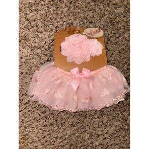 Baby Girl Newborn Photo props headband tutu NIP